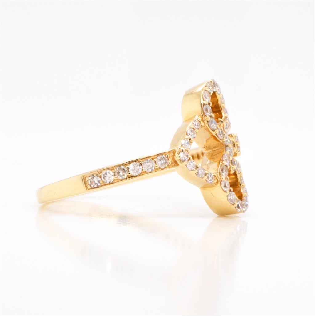 14K Yellow Gold Diamond Ring