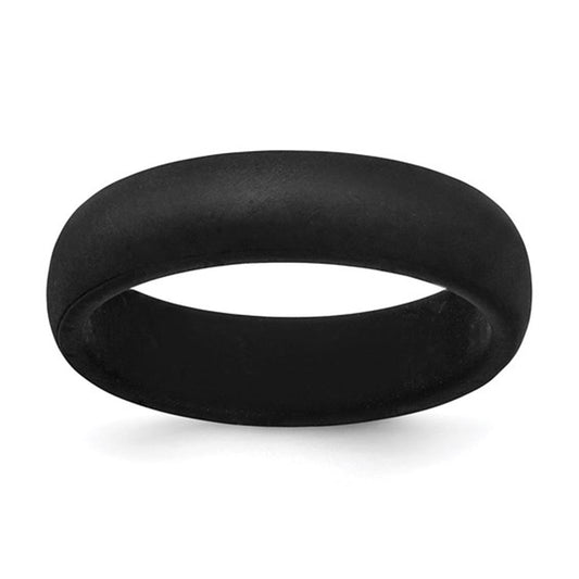 Silicone Black Domed Band