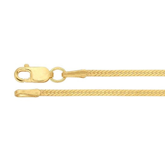 14/20 Yellow Gold-Filled 1.4mm Herringbone Chain