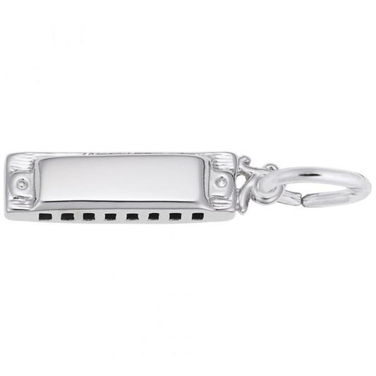 Sterling Silver Harmonica Charm