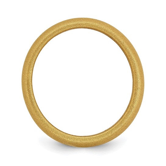 Silicone Gold Metallic Domed Band