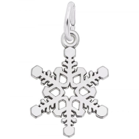 Sterling Silver Large Snowflake Charm