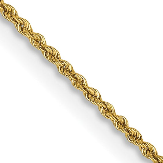 14K Yellow Gold Metal Cut Rope Chain Bracelet