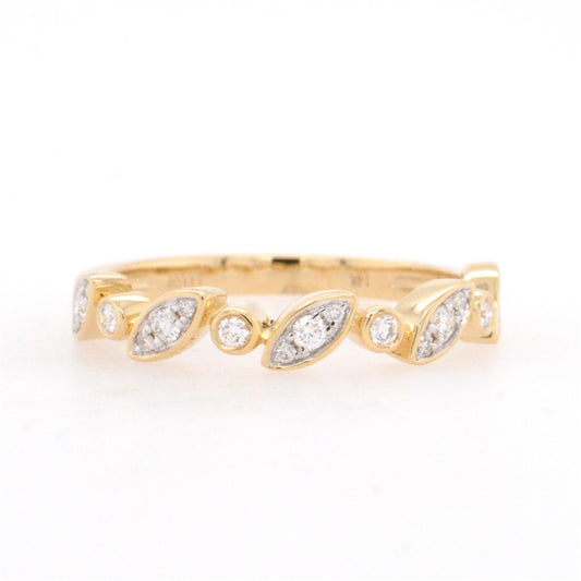 14K Yellow Gold Diamond Band