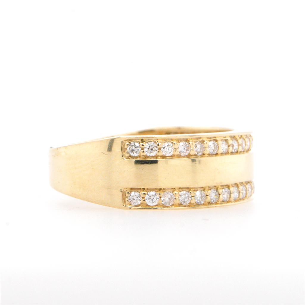 14K Yellow Gold Diamond Anniversary Band