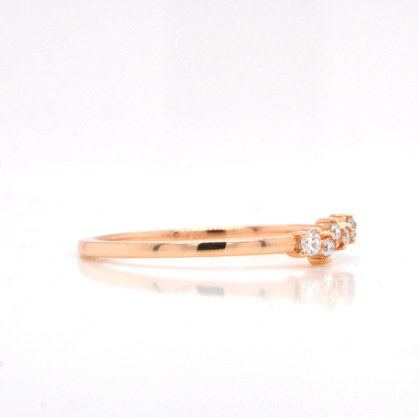 14k Rose Gold Diamond Fashion Ring