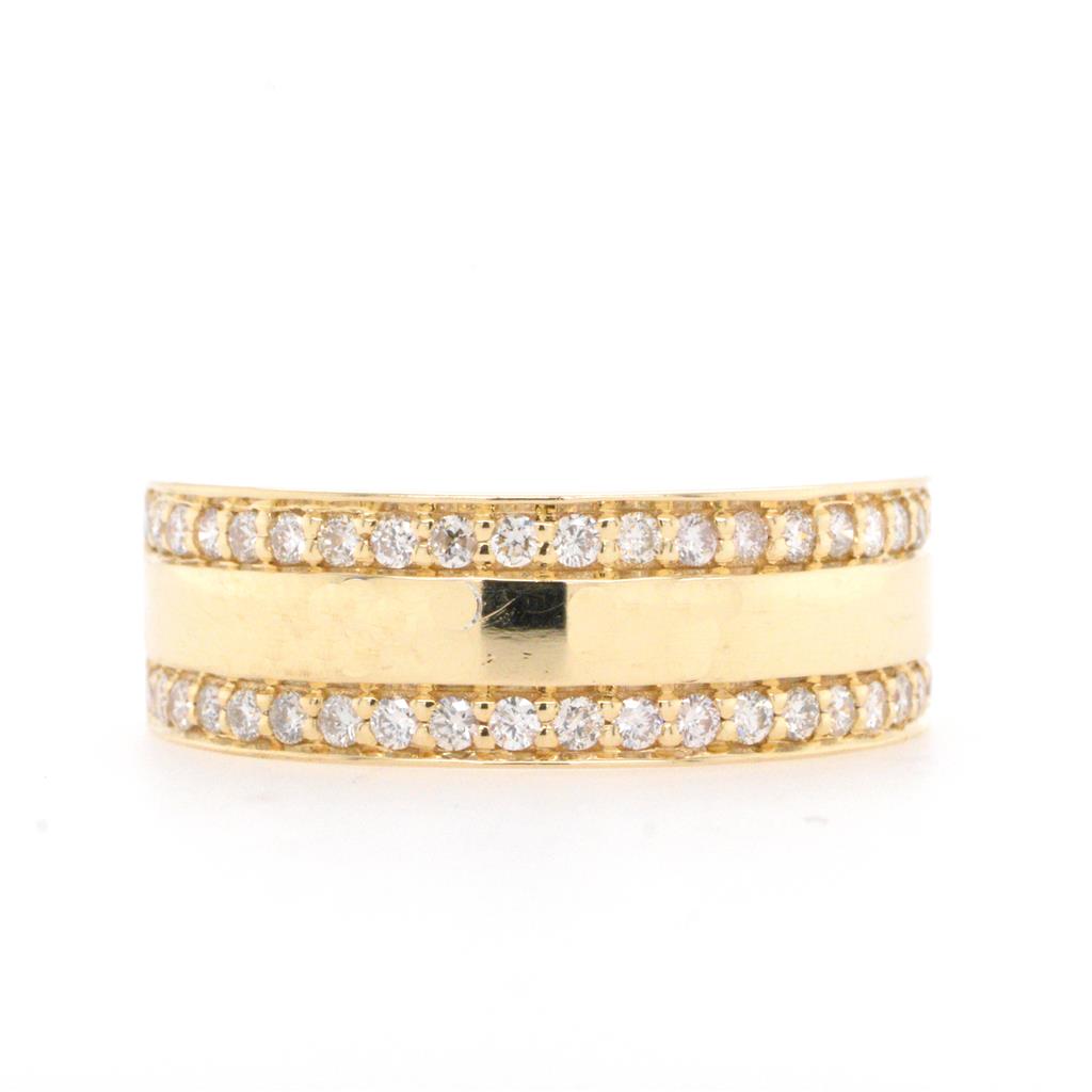 14K Yellow Gold Diamond Anniversary Band