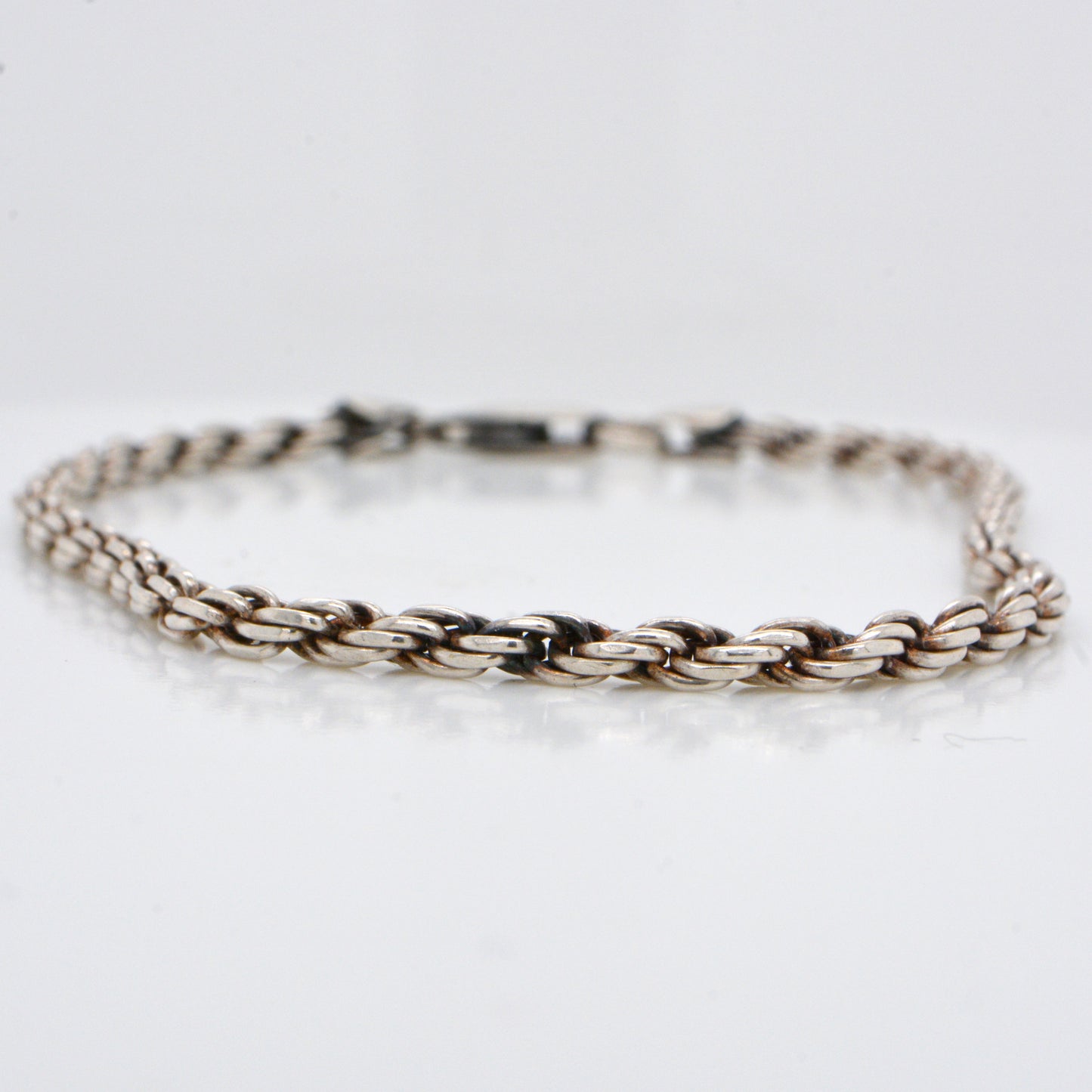 Sterling Silver Rope Chain Bracelet
