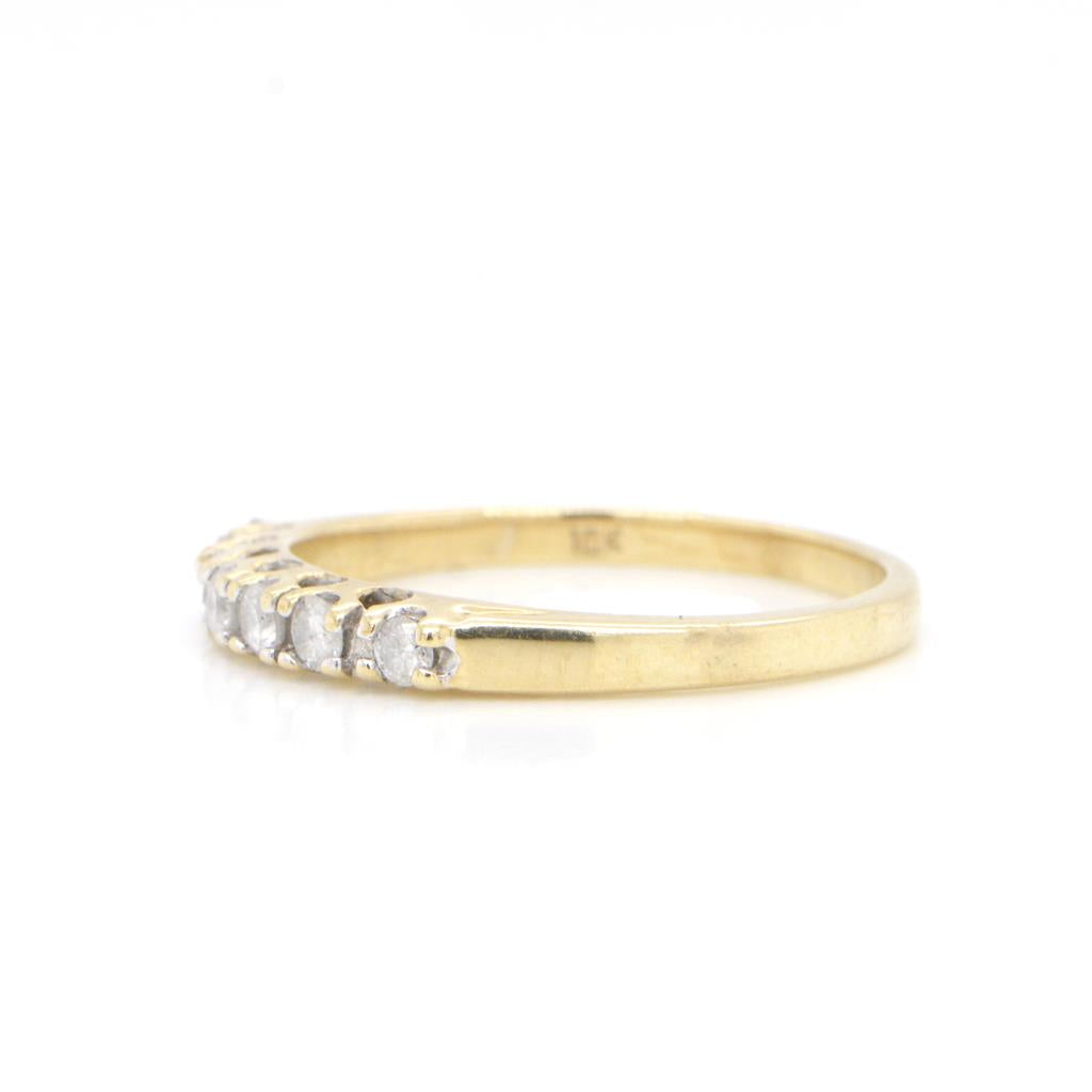 10K Yellow Gold Diamond Band