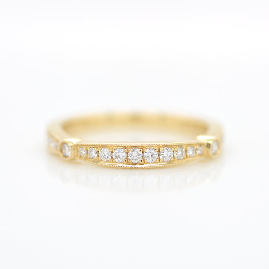 14K Yellow Gold Vintage-Style Band