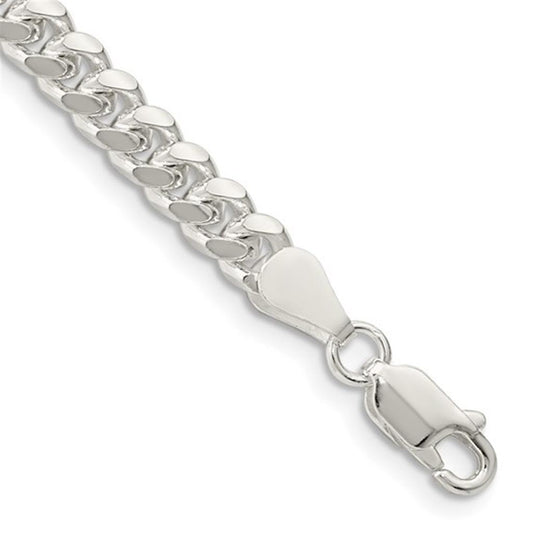 Sterling Silver Domed Curb Chain