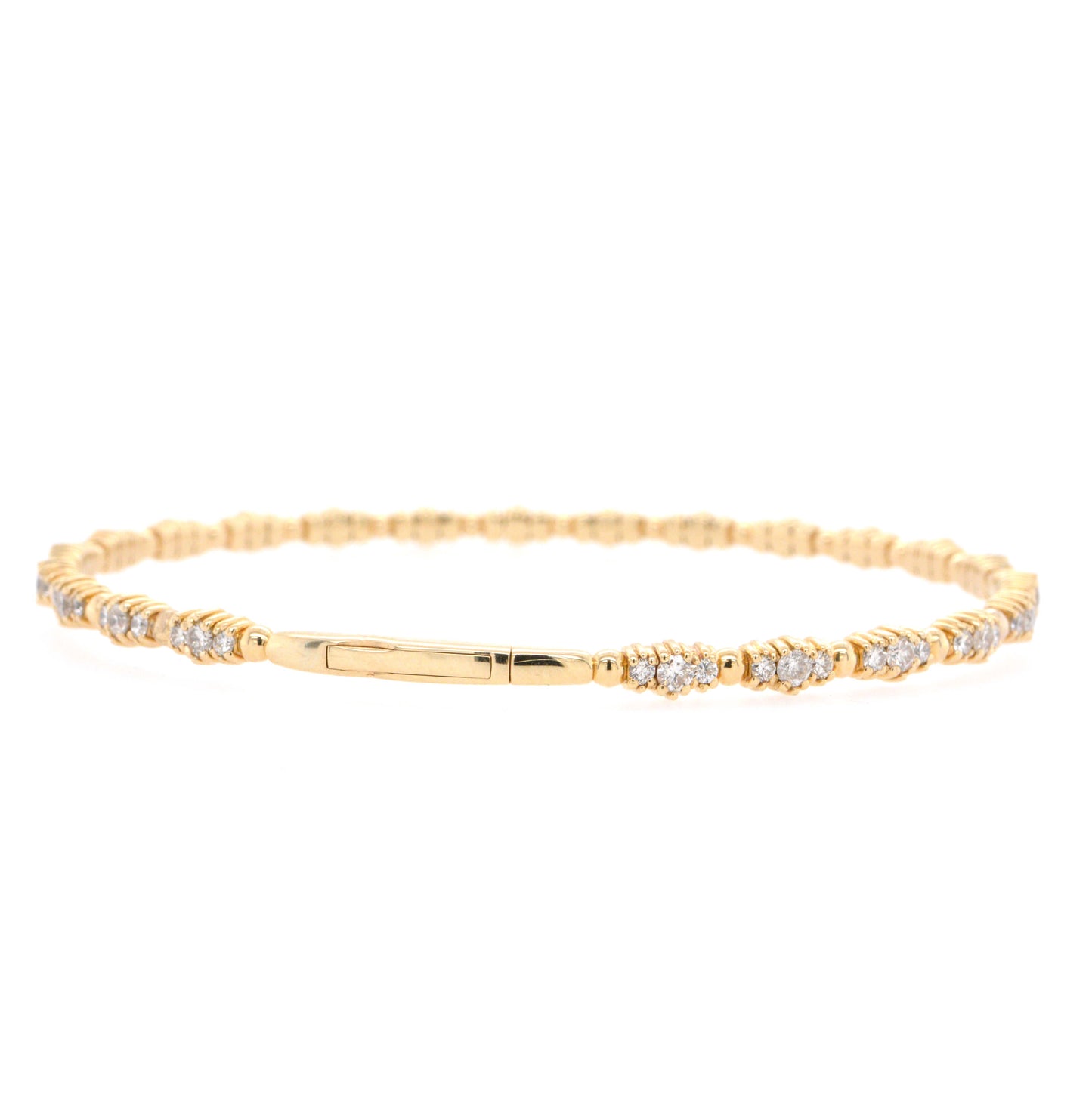Yellow Gold Diamond Flexi Tennis Bracelet