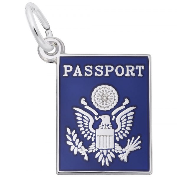 Sterling Silver Passport Charm