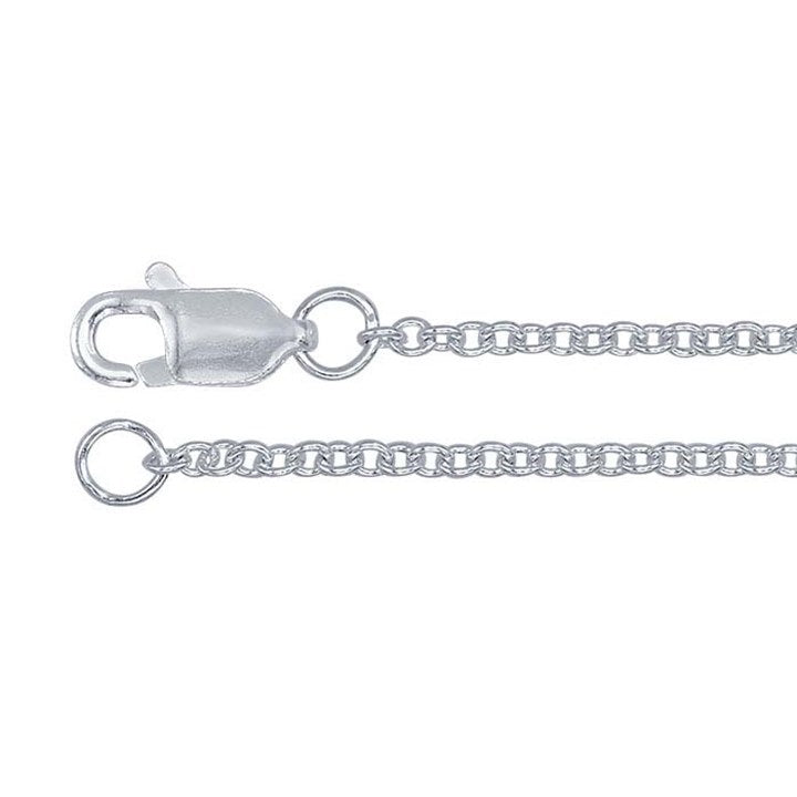 Argentium Silver Round Cable Chain