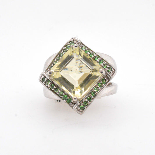 Sterling Silver Spring Grass Cocktail Ring