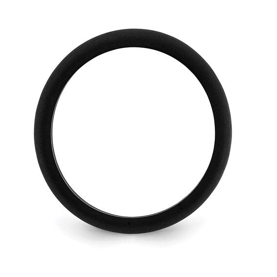 Silicone Black Domed Band