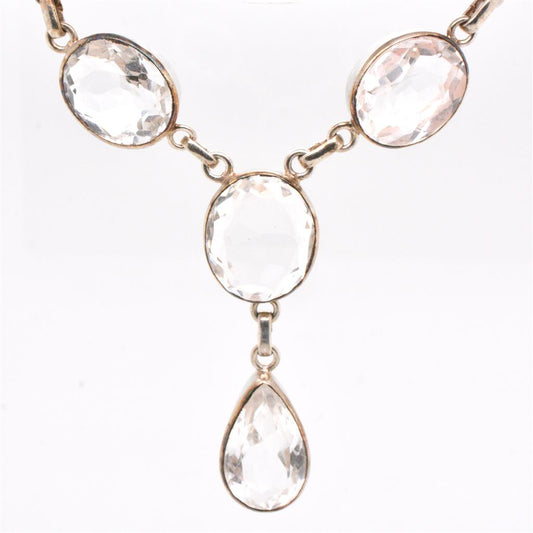 925 Crystal Lariat Necklace