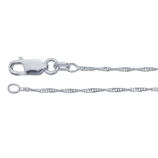 Sterling Silver Singapore Chain