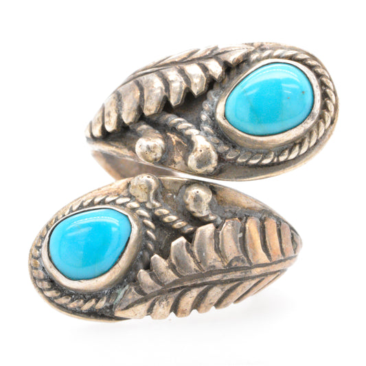 925 Silver Blue Turquoise Ring