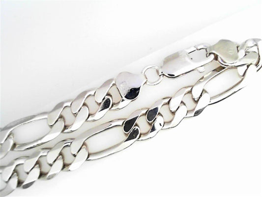 Sterling Silver Figaro Chain, Length 22"