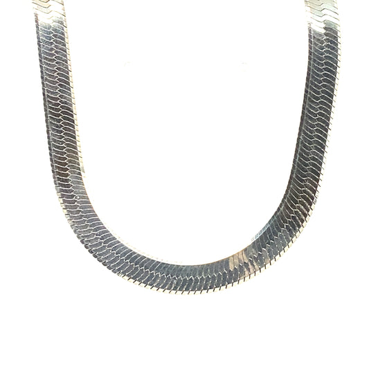 Herringbone Sterling Silver Necklace