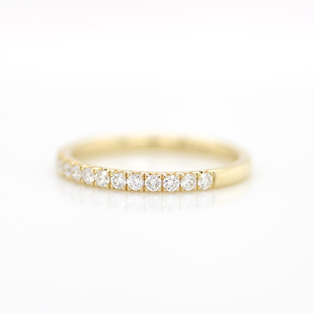 14K Yellow Gold Half Anniversary Diamond Band