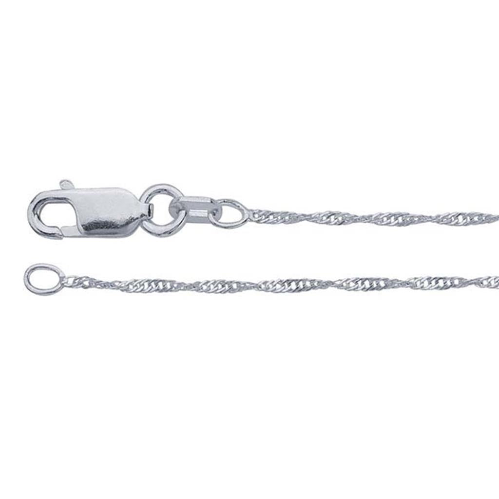 Sterling Silver Twist Serpentine Chain