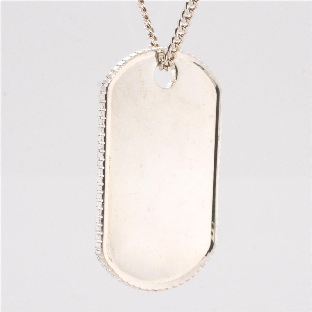 Sterling Silver Large Dog Tag