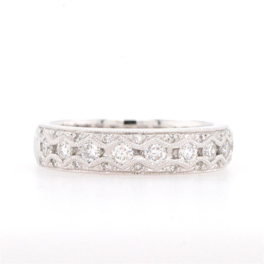 14K White Gold Diamond Fashion Ring