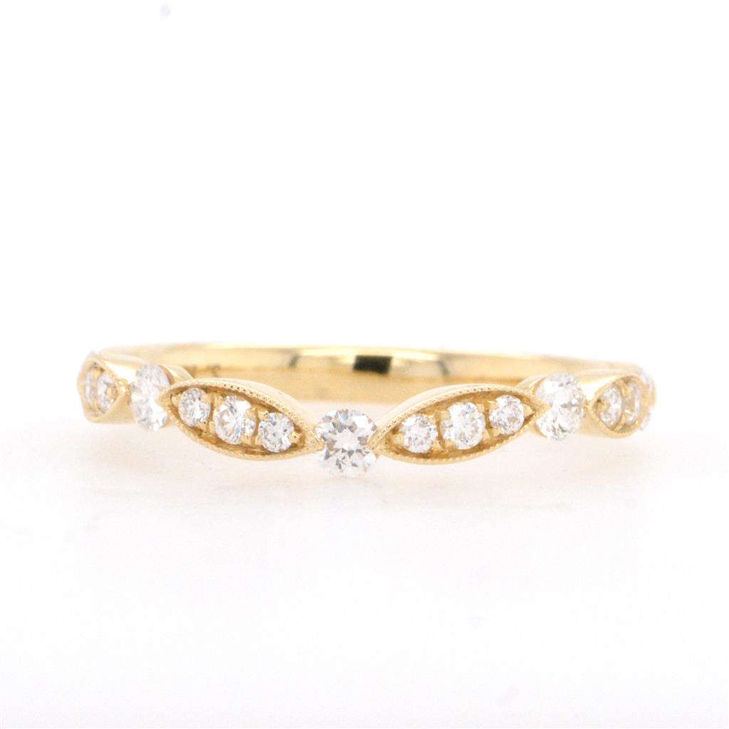 14K Yellow Gold Diamond Ring