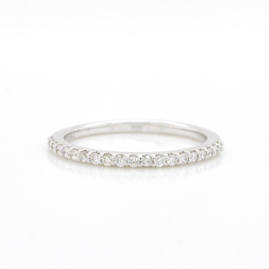 14K White Gold Diamond Half Anniversary Band