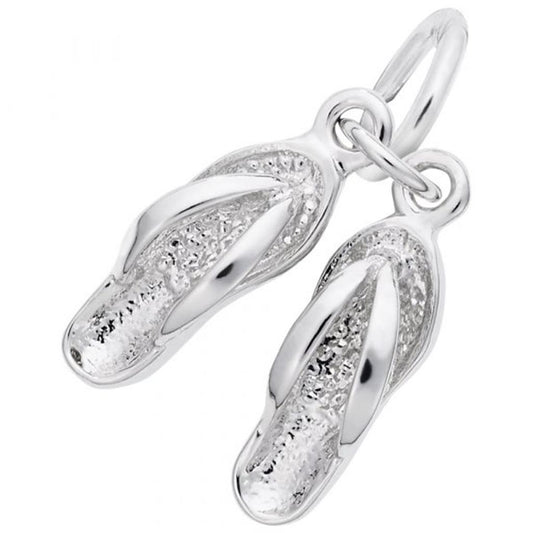 Pair of Flip Flops Accent Charm