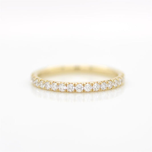 14K Yellow Gold Half Anniversary Diamond Band