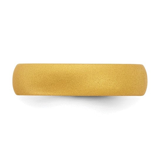 Silicone Gold Metallic Domed Band