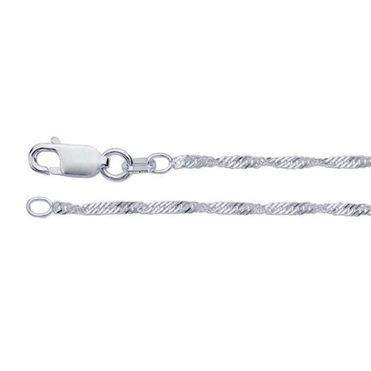 Sterling Silver Singapore Chain