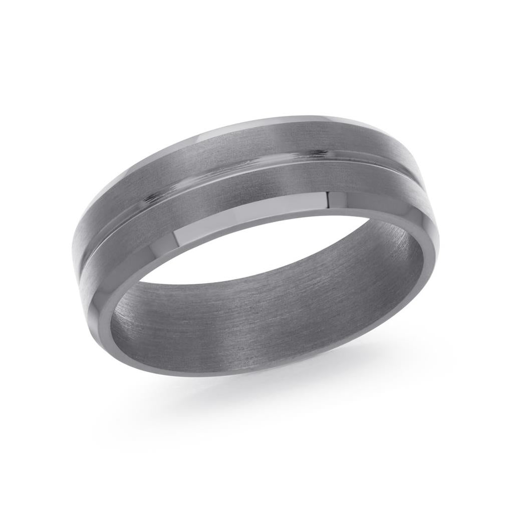 Grey Tantalum Men's Ring