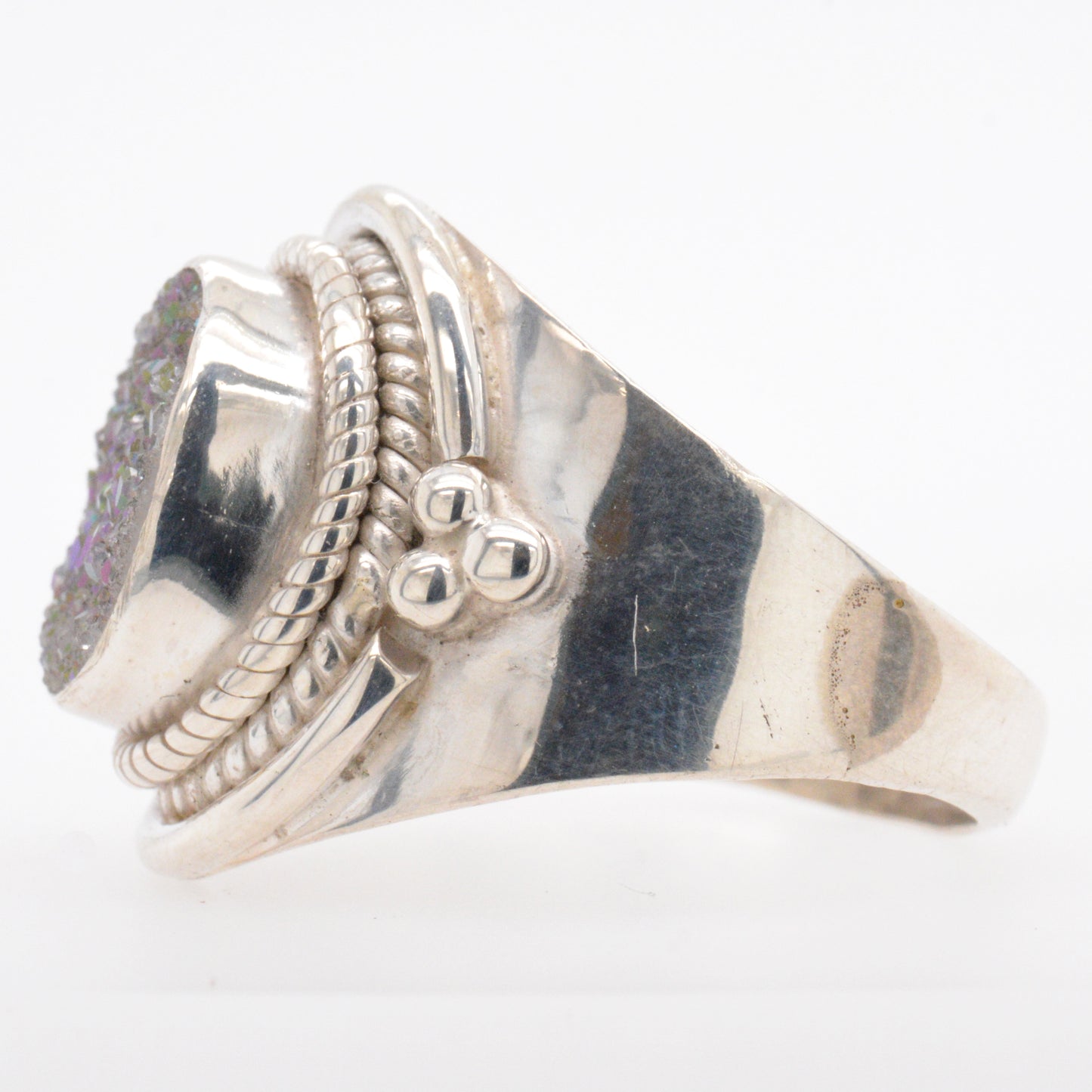 925 Silver Druzy Ring