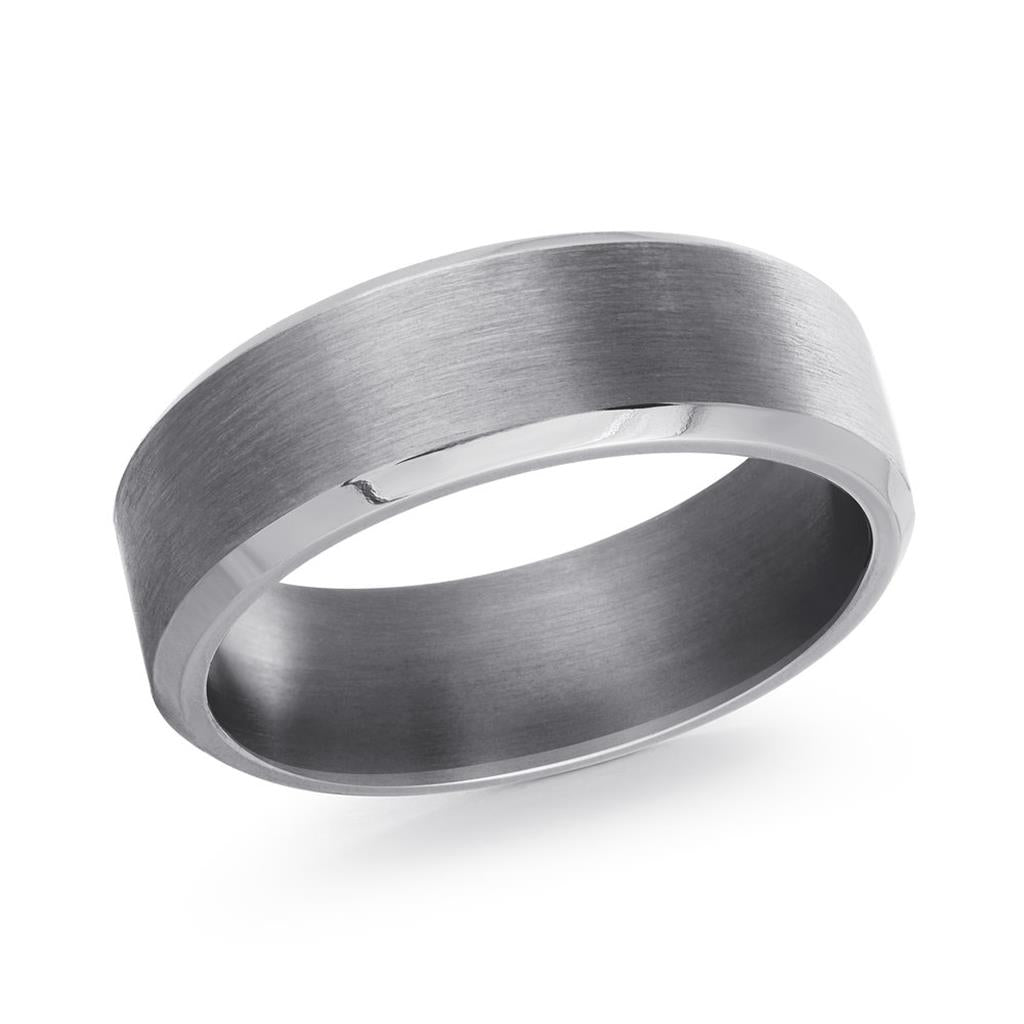 Grey Tantalum Men's Ring