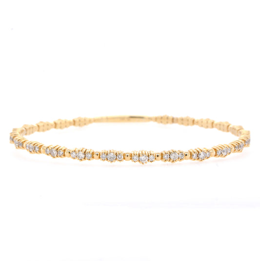 Yellow Gold Diamond Flexi Tennis Bracelet