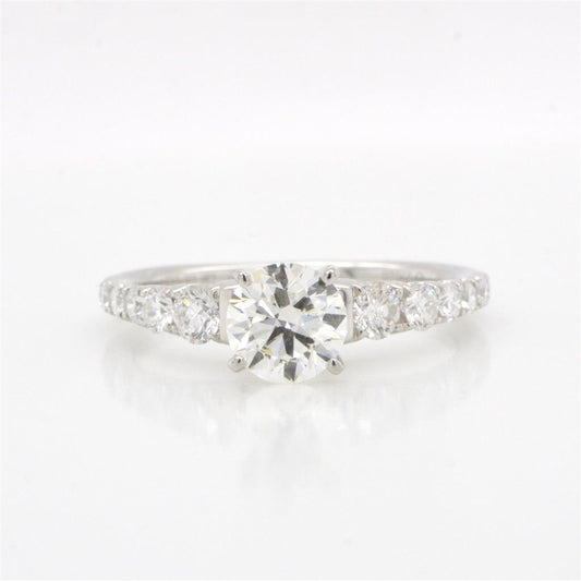 14K White Gold Diamond Engagement Ring