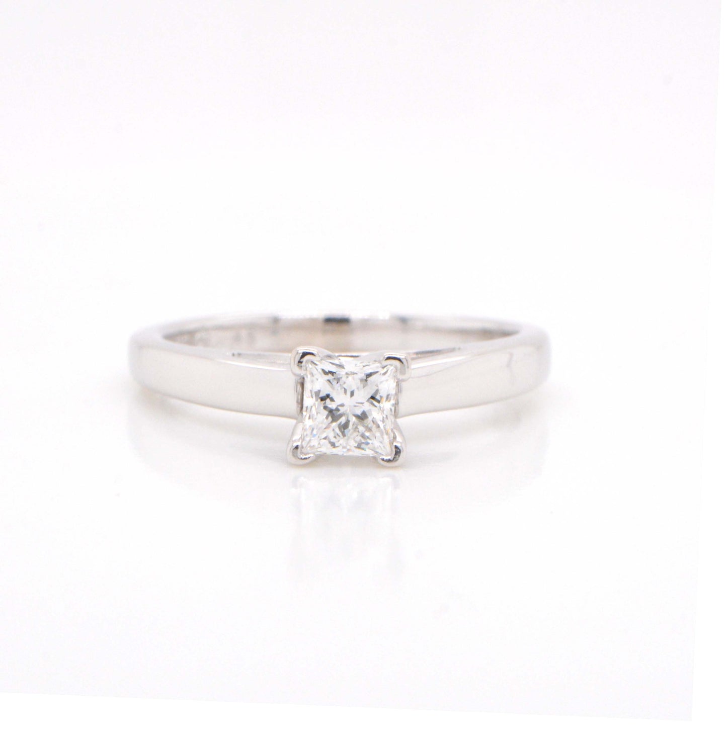 Platinum Princess Diamond Ring